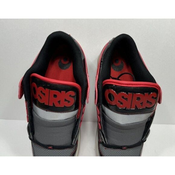 Osiris NYC 83 Low Top Mens Size 10 Skateboard Skater Shoes Red Black Grey - Picture 8 of 8